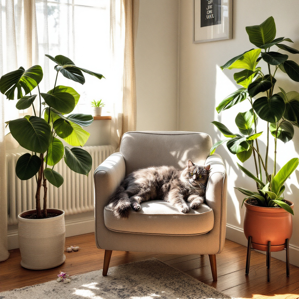 The Perfect Companions: British Cats and Houseplants