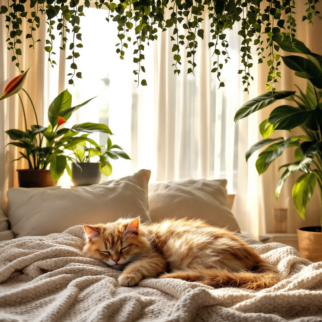 The Perfect Companions: British Cats and Houseplants 