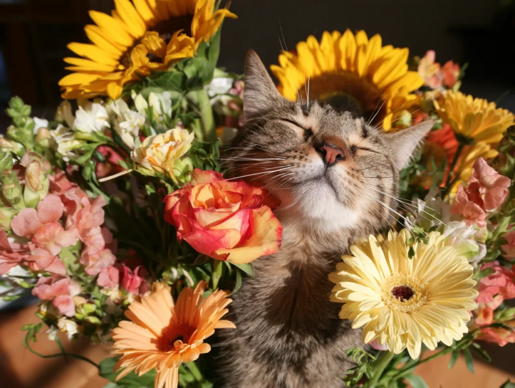 A Cat-Safe Guide to Flowers, Bouquets, and Houseplants