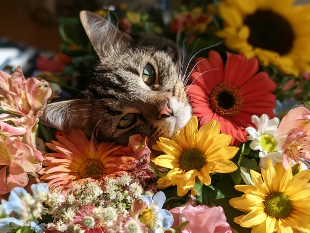 A Cat-Safe Guide to Flowers, Bouquets, and Houseplants